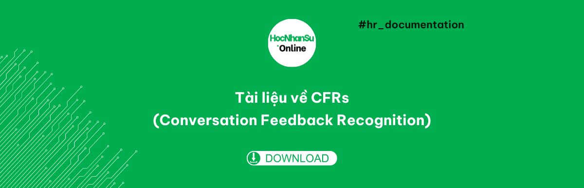 Tài liệu về CFRs - Conversation Feedback Recognition